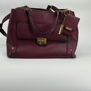 Steve Madden Burgundy Satchel Bag